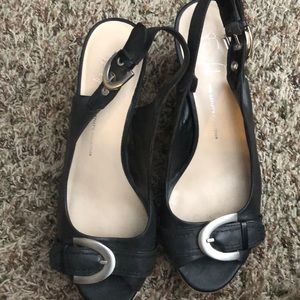 Franco Sarto Kendra peep toe wedge